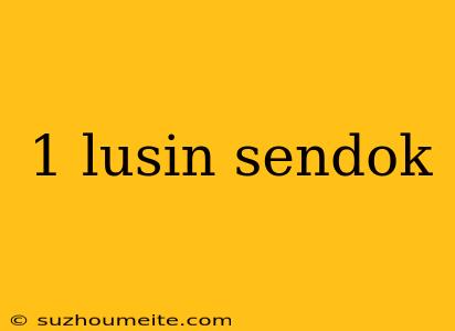 1 Lusin Sendok