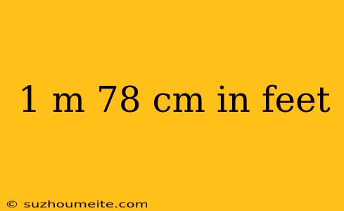 1 M 78 Cm In Feet