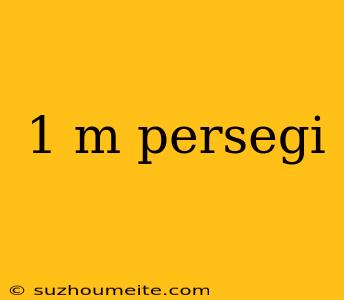 1 M Persegi