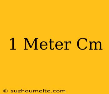 1 Meter = Cm