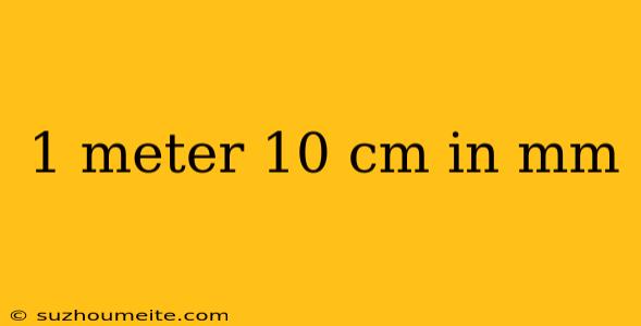 1 Meter 10 Cm In Mm