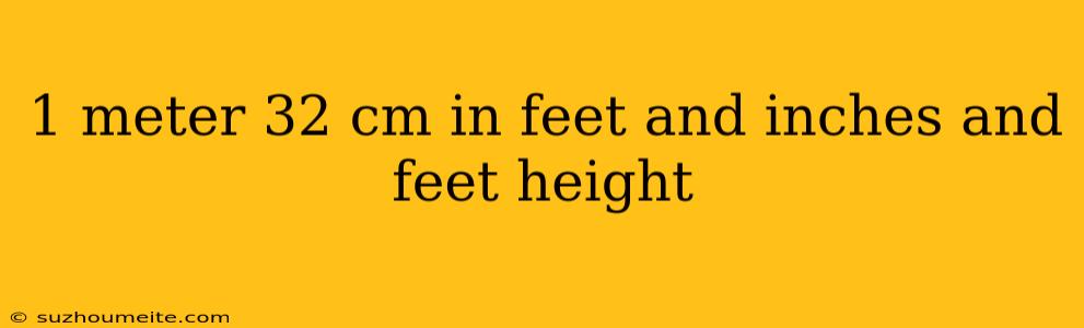 1 Meter 32 Cm In Feet And Inches And Feet Height
