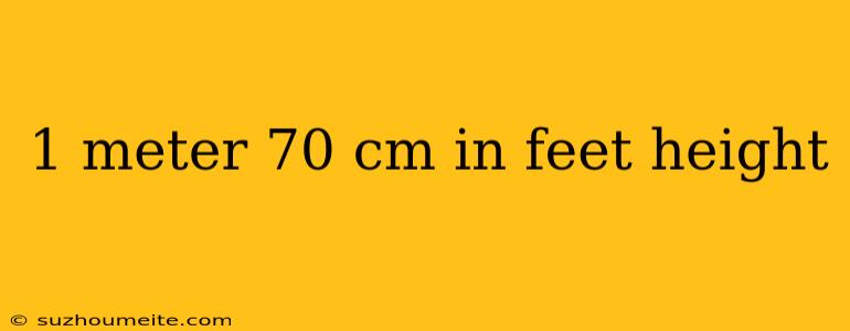 1 Meter 70 Cm In Feet Height