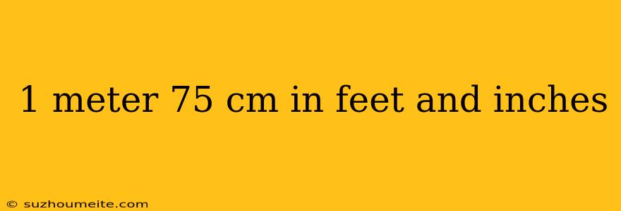 1 Meter 75 Cm In Feet And Inches