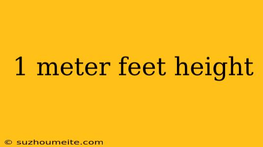 1 Meter Feet Height