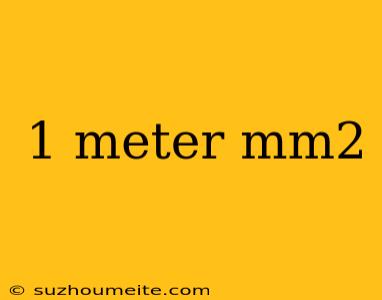 1 Meter Mm2