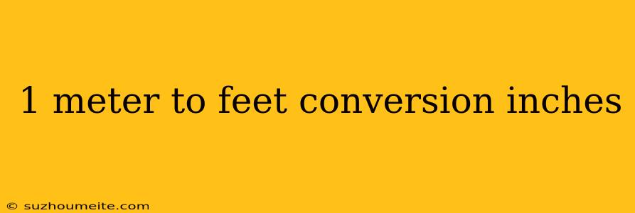 1 Meter To Feet Conversion Inches