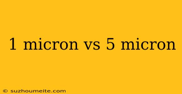 1 Micron Vs 5 Micron