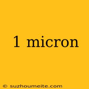 1 Micron