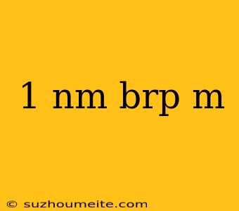 1 Nm Brp M