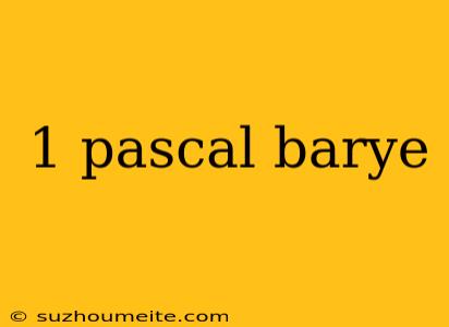 1 Pascal Barye