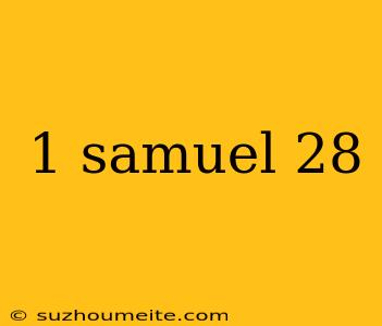 1 Samuel 28