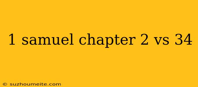 1 Samuel Chapter 2 Vs 34