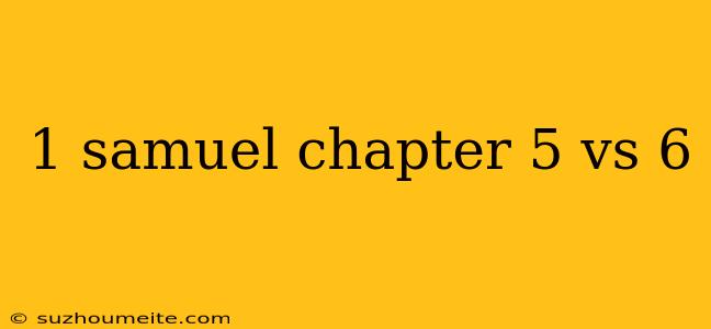 1 Samuel Chapter 5 Vs 6