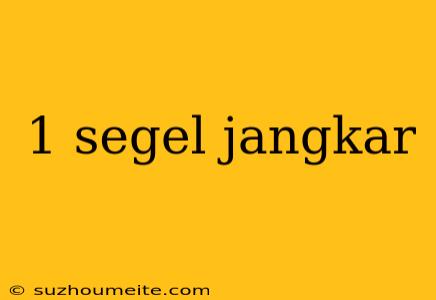 1 Segel Jangkar