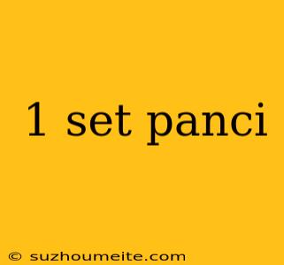 1 Set Panci