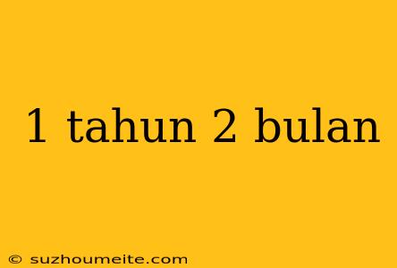 1 Tahun 2 Bulan