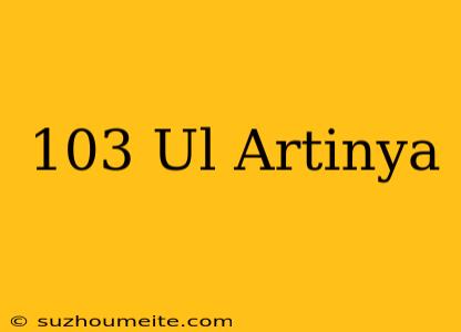 10^3/ul Artinya