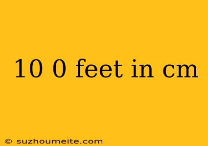 10 0 Feet In Cm