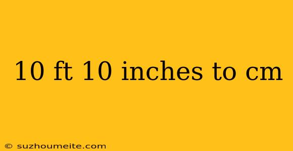 10 Ft 10 Inches To Cm