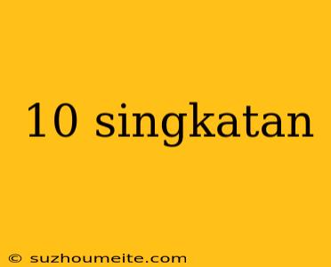 10 Singkatan