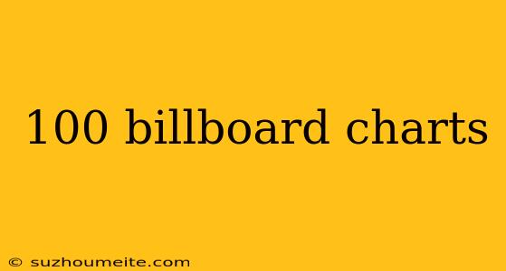 100 Billboard Charts