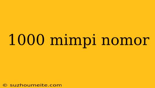 1000 Mimpi Nomor