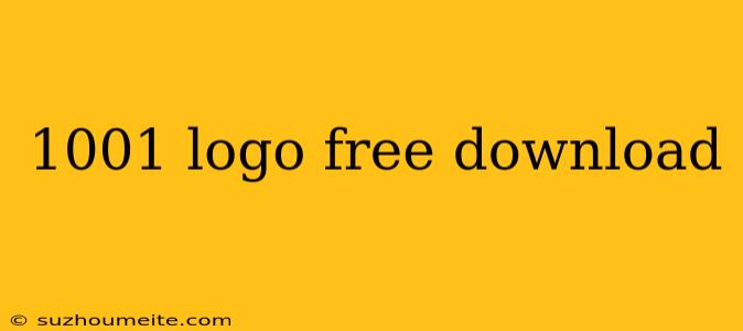 1001 Logo Free Download