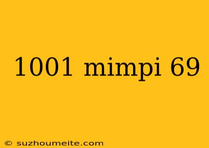 1001 Mimpi 69