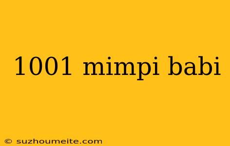 1001 Mimpi Babi