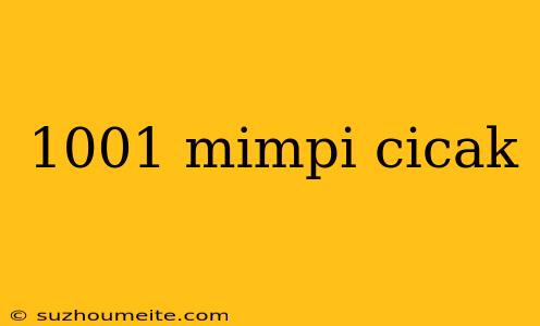 1001 Mimpi Cicak