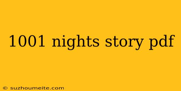 1001 Nights Story Pdf