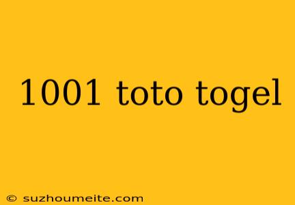 1001 Toto Togel