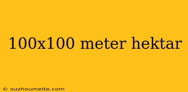 100x100 Meter Hektar