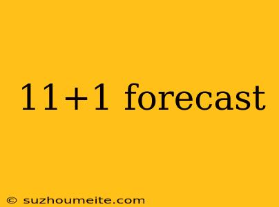 11+1 Forecast