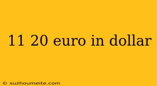 11 20 Euro In Dollar