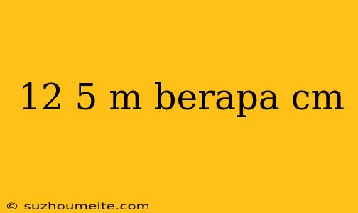 12 5 M Berapa Cm