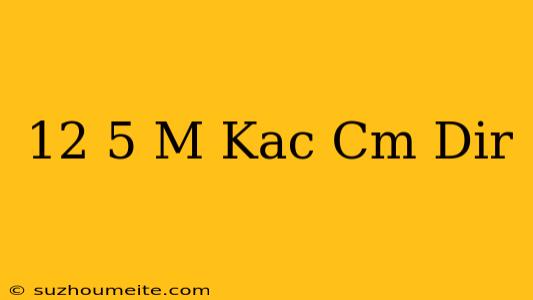 12 5 M Kaç Cm Dir