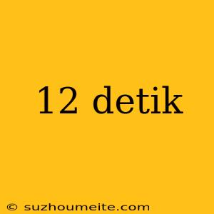 12 Detik