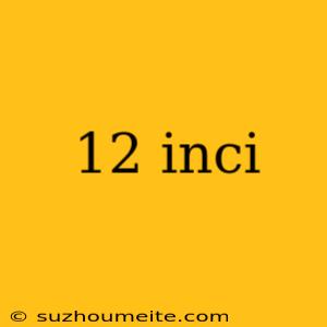 12 Inci