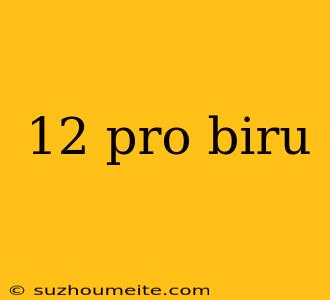 12 Pro Biru