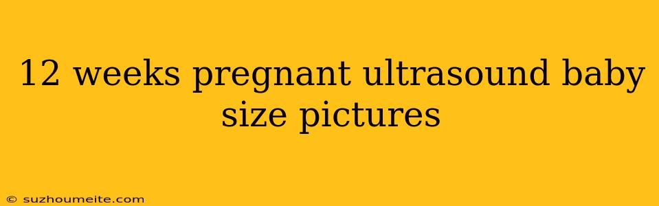 12 Weeks Pregnant Ultrasound Baby Size Pictures