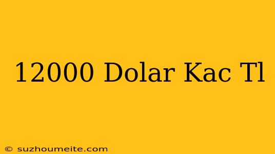 12000 Dolar Kaç Tl