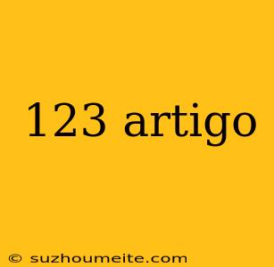 123 Artigo