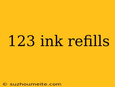 123 Ink Refills