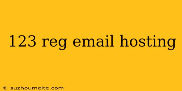 123 Reg Email Hosting