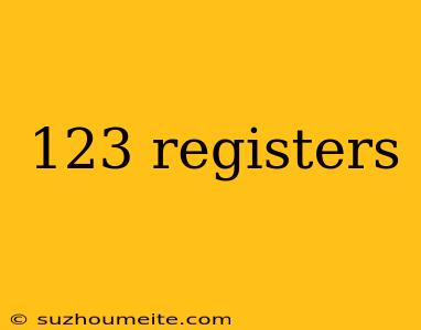 123 Registers