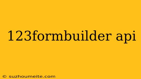 123formbuilder Api