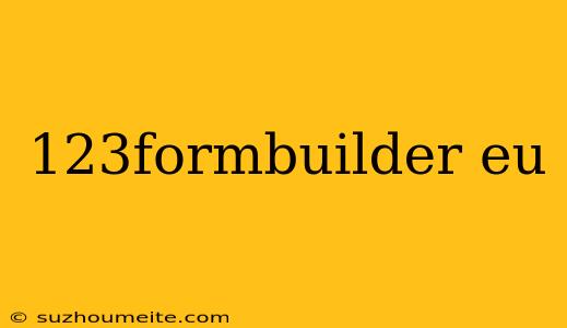 123formbuilder Eu