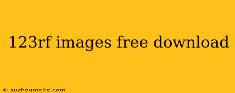 123rf Images Free Download